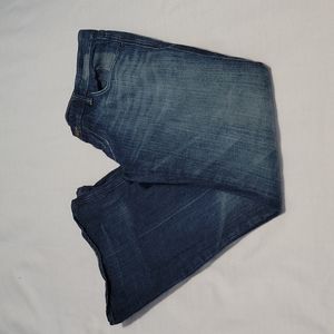 Citizens of Humanity low rise distress medium wash bellbottom jeans size 30